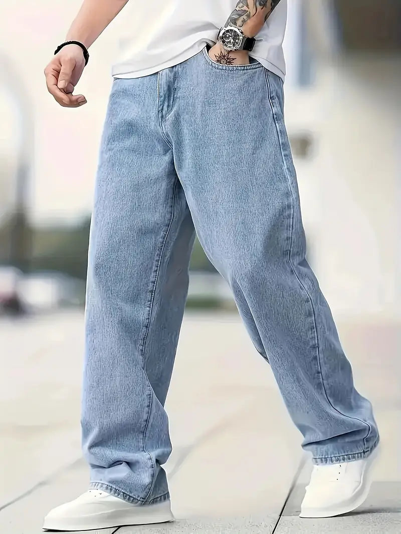 Baggy Blue trousers for men's