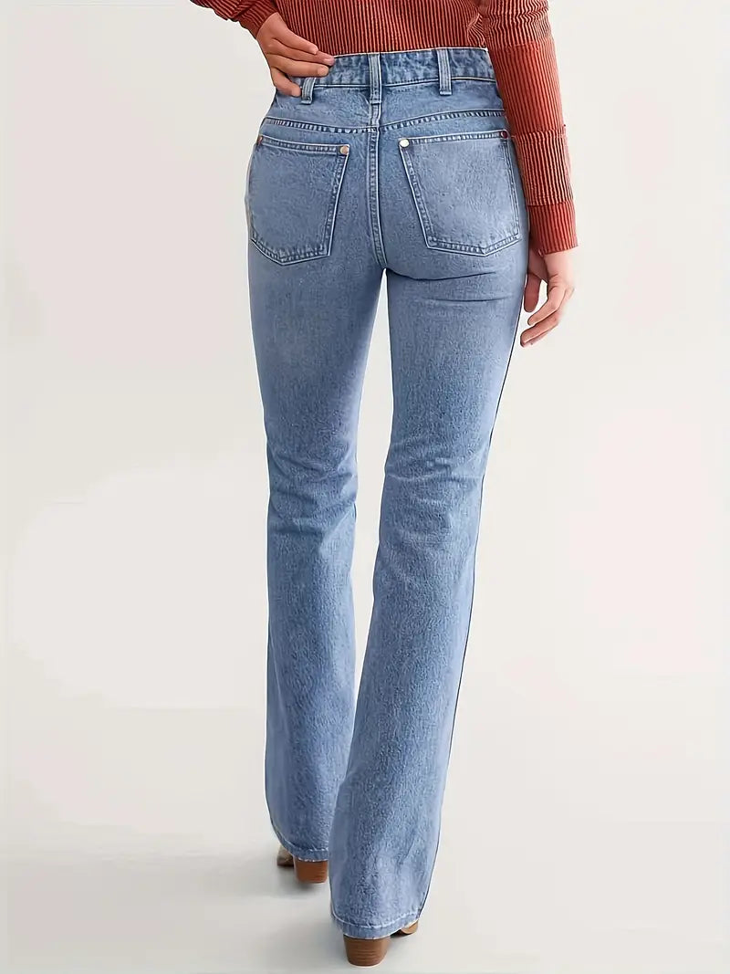 Women's High Waist Flared Jeans