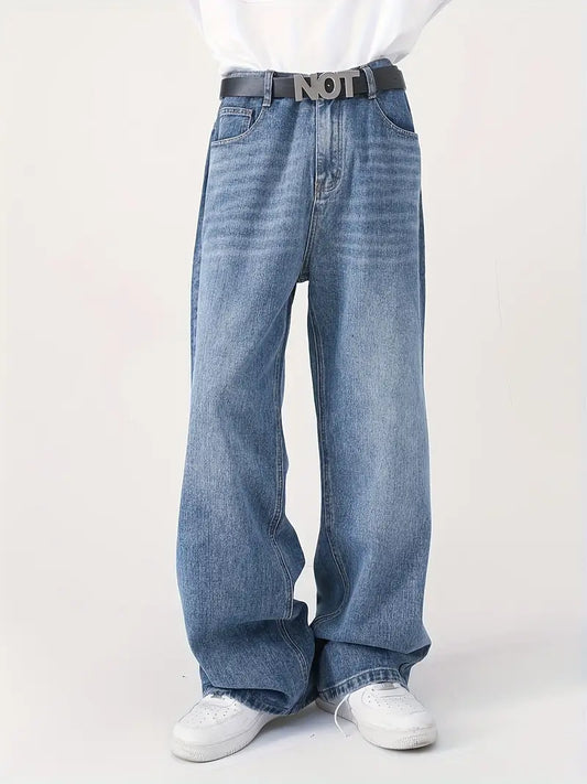 Light Blue Solid Color Jeans