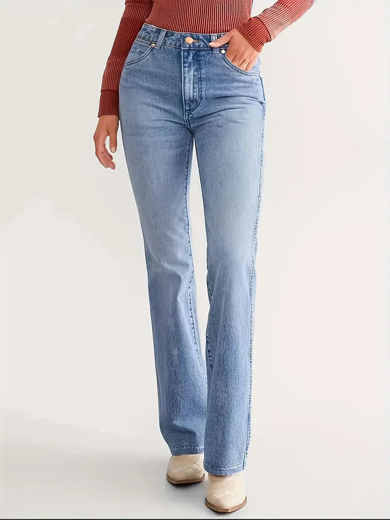 Women's High Waist Flared Jeans