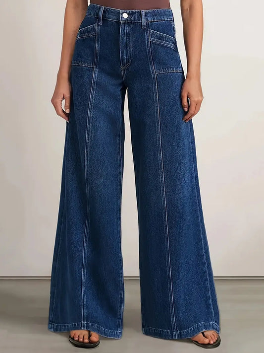 Women's Vintage High-Waisted Wide Leg Jeans