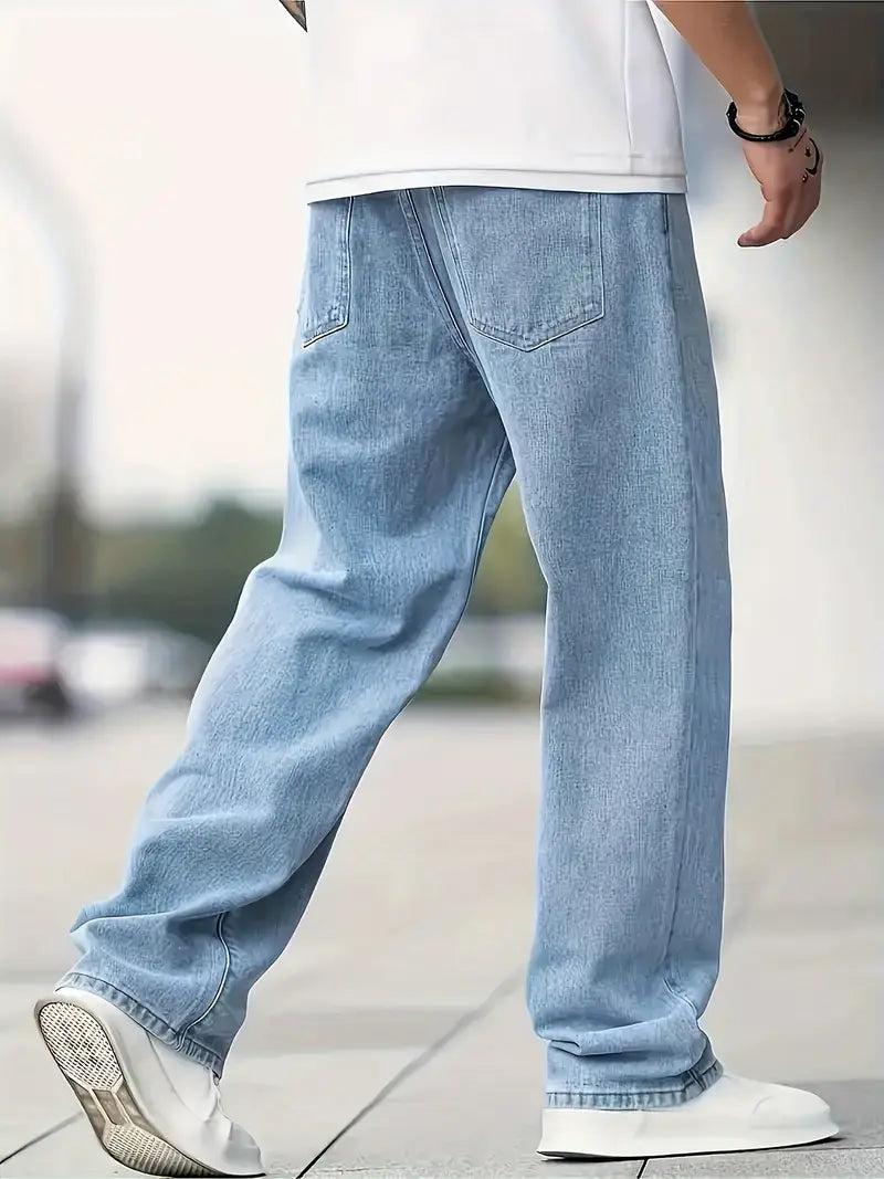 Baggy Blue trousers for men's