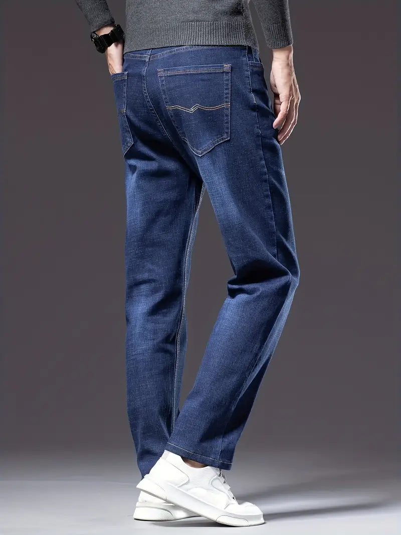 Loose Straight fit Stretchable Jeans