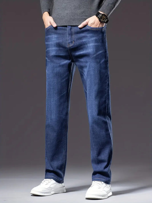 Loose Straight fit Stretchable Jeans