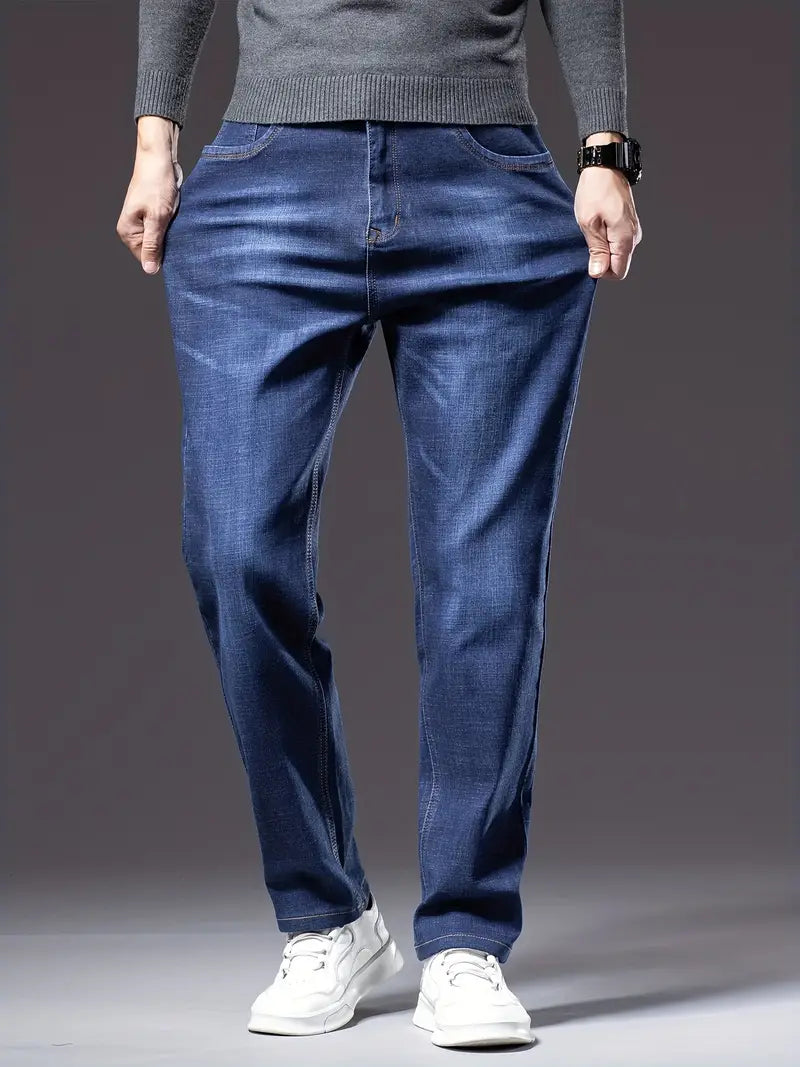 Loose Straight fit Stretchable Jeans