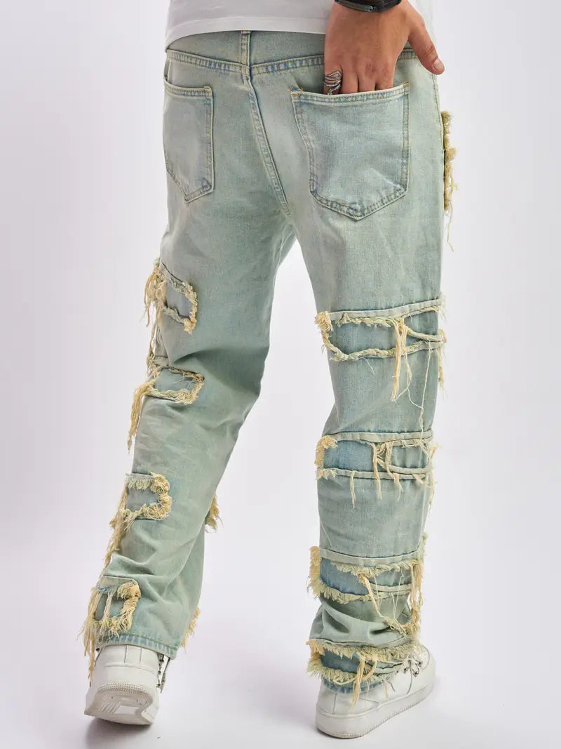 American Style Trendy Distressed Jeans