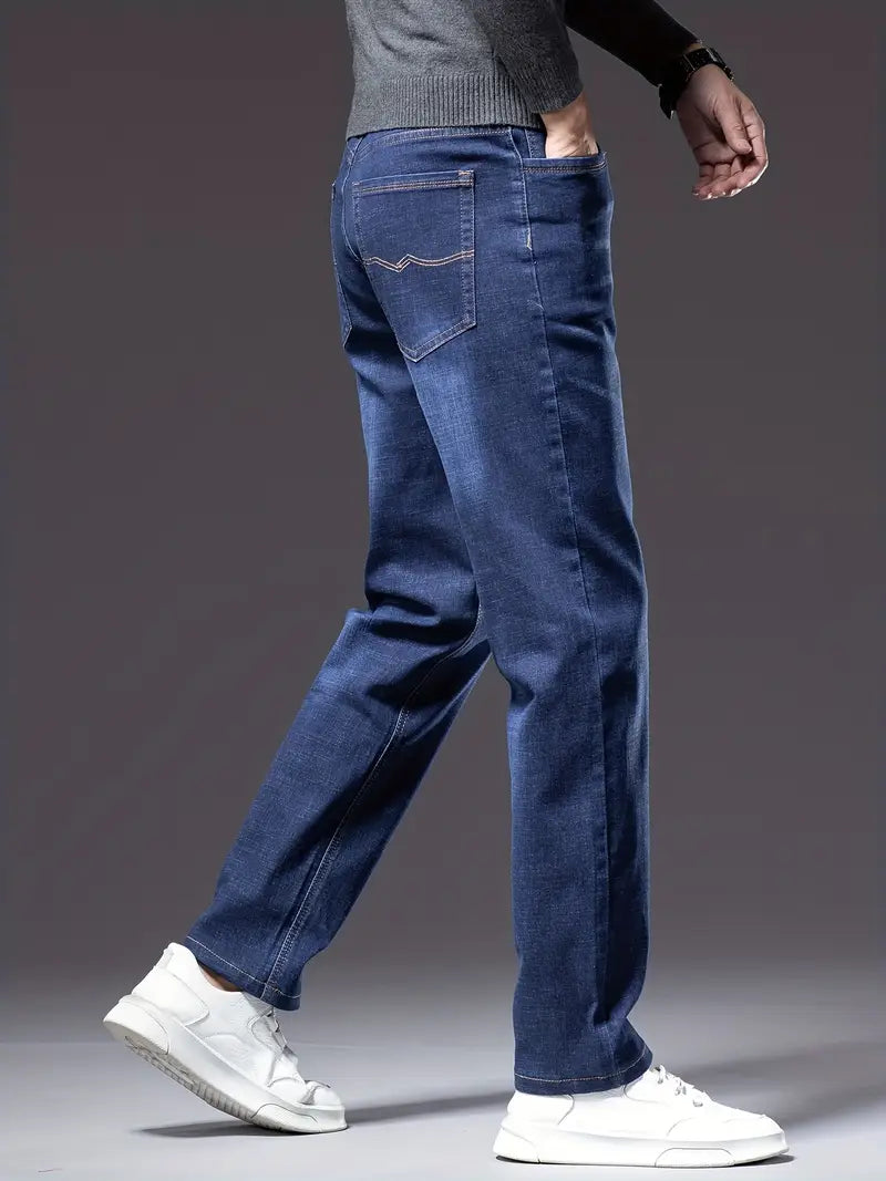 Loose Straight fit Stretchable Jeans